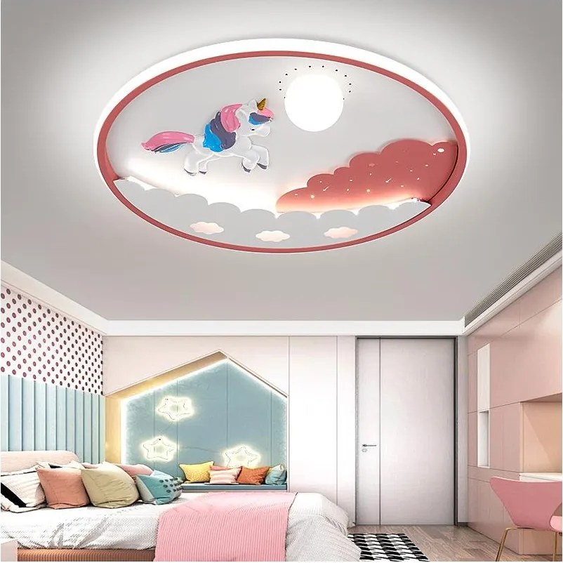 Brilagi - LED dimmerabile. Plafoniera per cameretta UNICORN LED/68W/230V 3000-6000K + telecomando