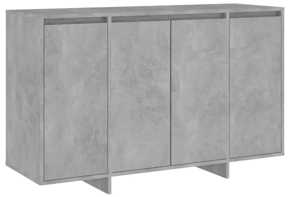 Credenza grigio cemento 120x41x75 cm in truciolato