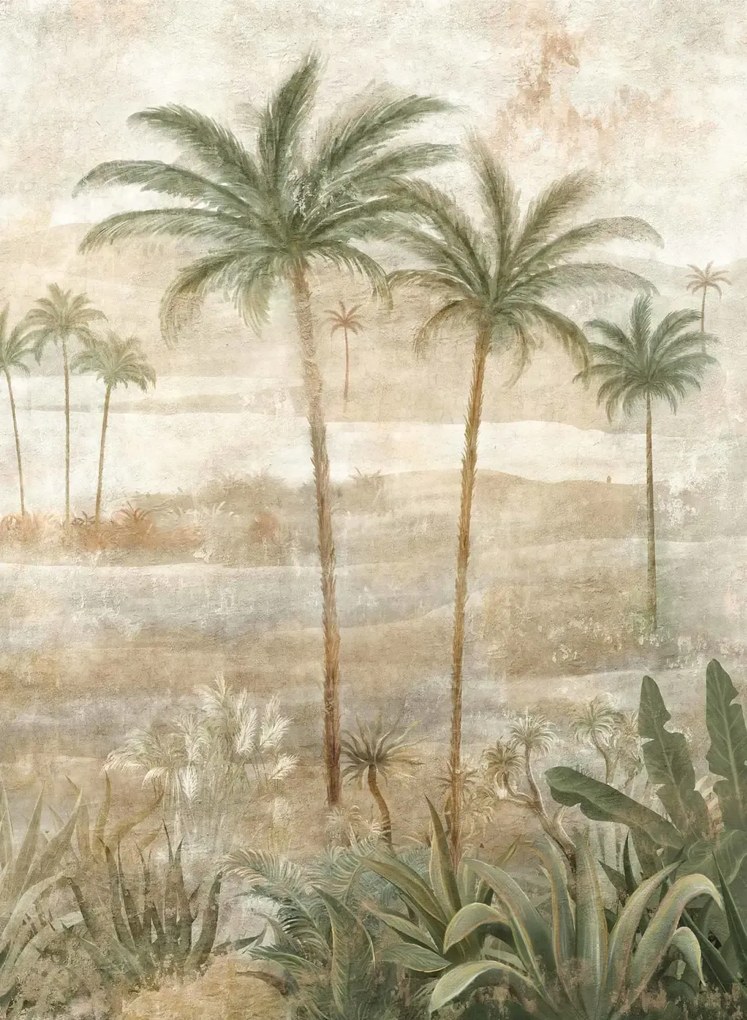 Coordonne Carta da parati panoramica Draa Palms - Leaves