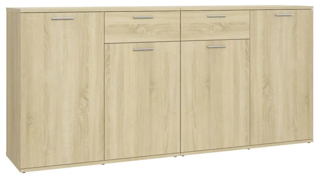 Credenza rovere sonoma 160x36x75 cm in truciolato