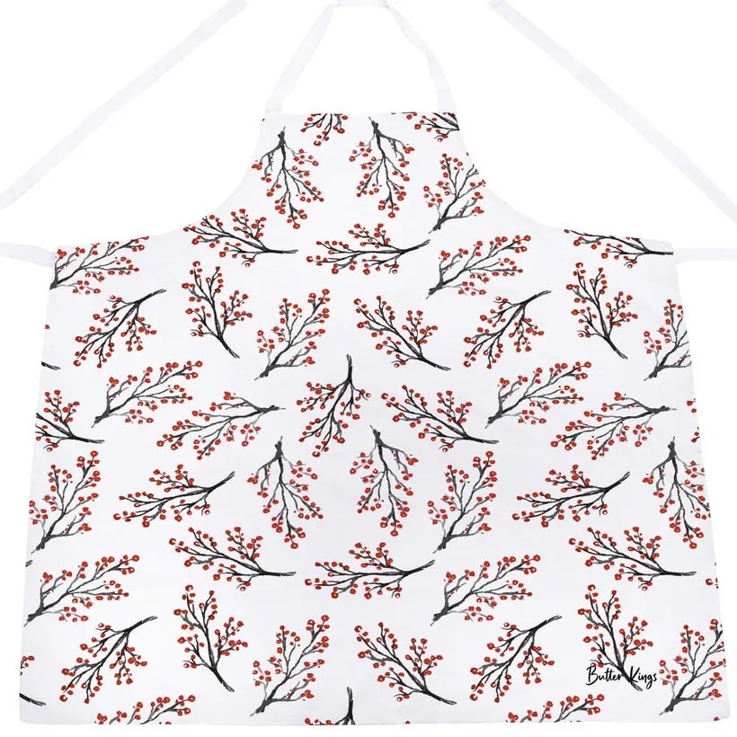 Grembiule natalizio in cotone Rowan Berries - Butter Kings