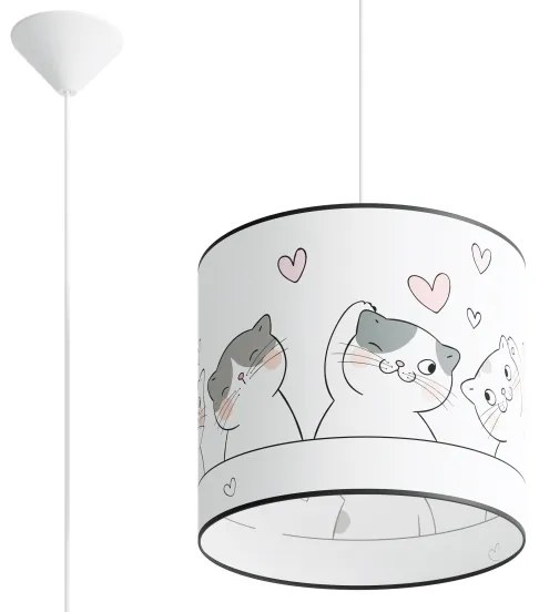 Sollux SL.1418 - Lampadario a sospensione per bambini CAT 1xE27/15W/230V diametro 30 cm