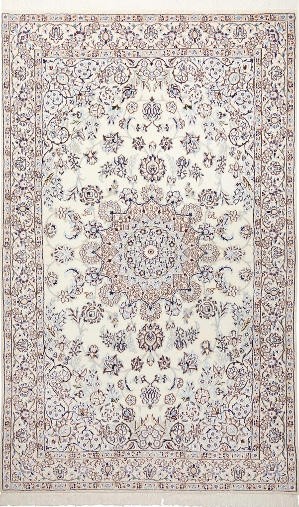 Nain Tappeto 130 x 220 Beige (Iran) Annodato A Mano