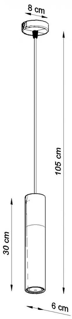 Lampadario a Sospensione PABLO 1 in Legno e Acciaio con base GU10