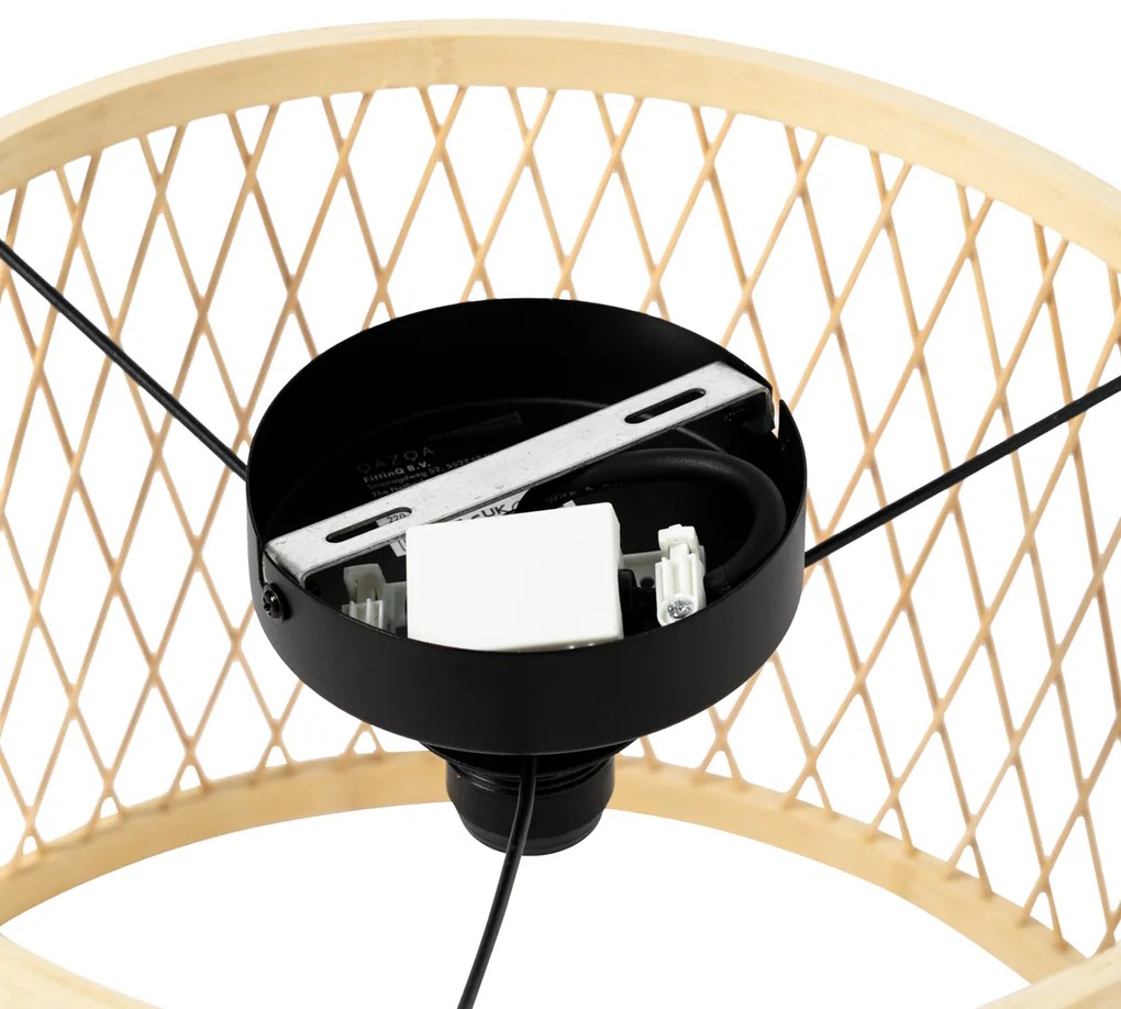 Plafoniera da esterno rustica in rattan 40 cm IP44 - Calamus