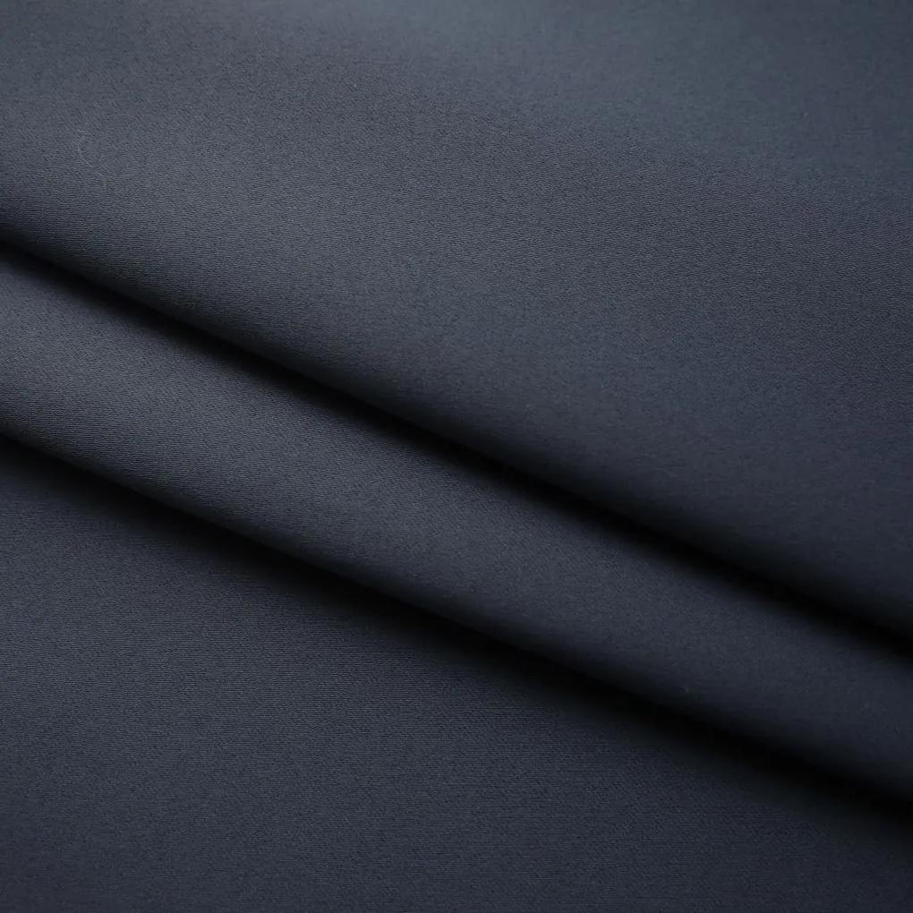 Tende Oscuranti con Ganci 2 pz Antracite 140x175 cm