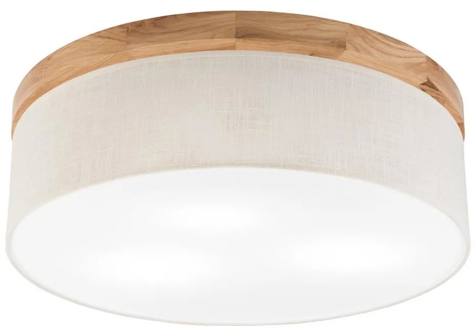 Brilagi - LED Plafoniera BELLADONNA 3xE27/15W/230V diametro 50 cm color crema/quercia
