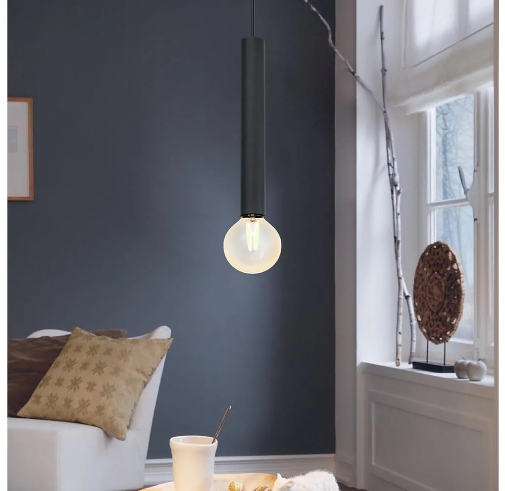 Eglo 98056 - Lampadario a sospensione con filo CORTENOVA 1xE27/60W/230V