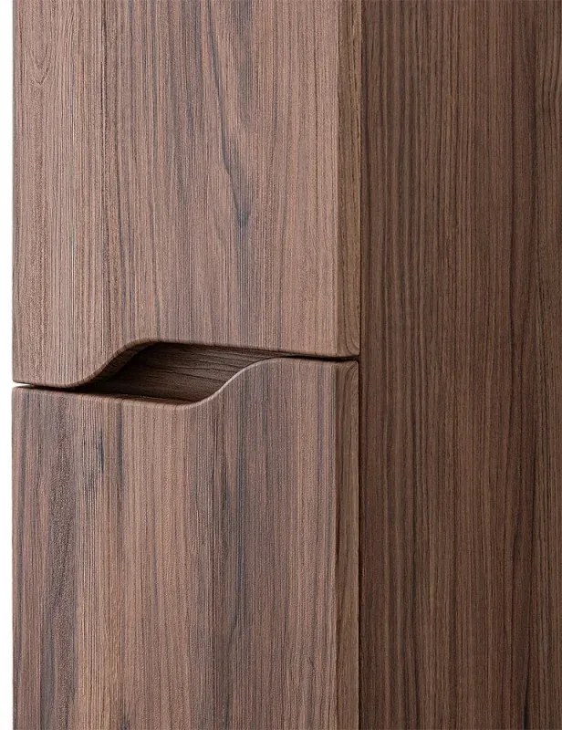 Pensile bagno sospeso 150 H noce con ripiani regolabili Maiori/Minori