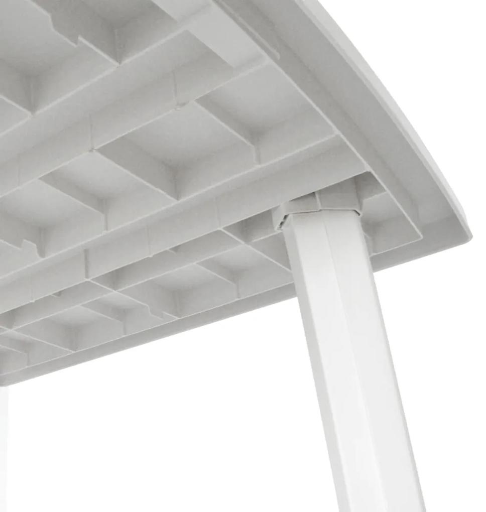 Tavolo da Giardino Bianco 210x96x72 cm in Plastica