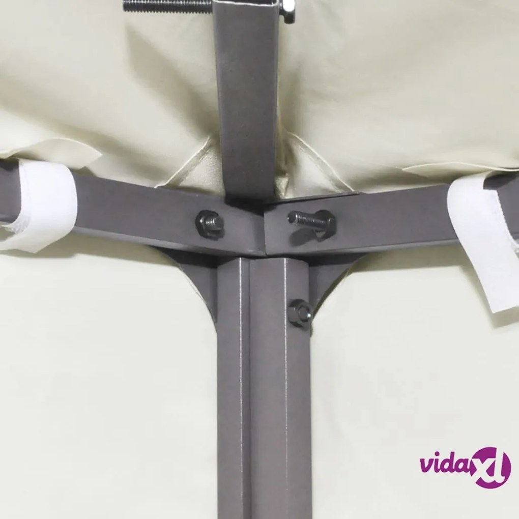 vidaXL Telo di Ricambio per Gazebo 310g/m² Bianco Crema 3x3m
