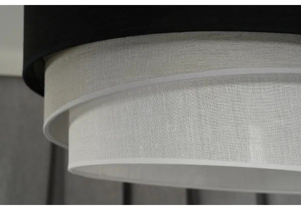 Duolla - Lampadario a plafone TRIO 1xE27/15W/230V diametro 45 cm nero/grigio/bianco
