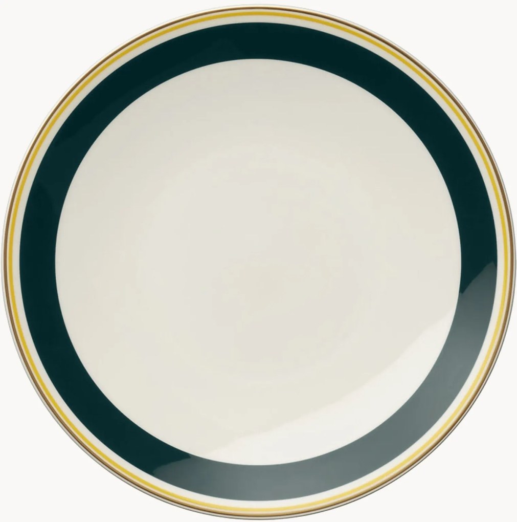 Set di 6 piatti da colazione in Fine Bone China Capri