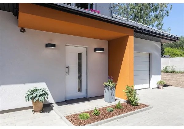 Searchlight 8735GY - Applique LED da esterno DOOR LED/13,5W/230V IP44