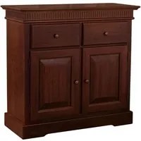 Madia credenza classica 2 porte legno tinta noce 90x38x85 - Mobili 2G