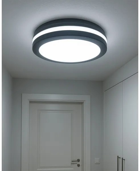 Plafoniera LED con sensore di movimento LED/20W/230V 3000/4000/6500K IP54 antracite