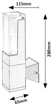 Rabalux 77126 - Applique a LED da esterno DARVAS LED/7W/230V IP54
