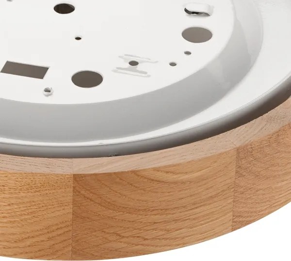 Brilagi - LED RGBW dimmerabile plafoniera CARVALHO 1xE27/9W/230V Wi-Fi rovere Ø 27,5