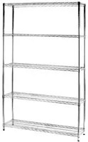 Archimede scaffale metallico scaffale 5 ripiani cm 36 x 121 x h. 200 cucina bagno garage cabina armadio