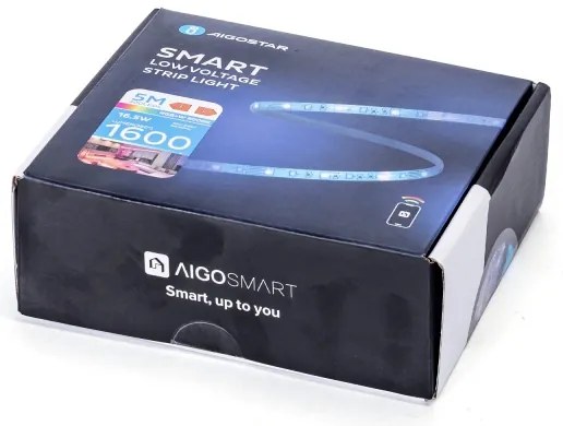 Aigostar - Striscia LED RGB dimmerabile 6,5m 16,5W 12V 3000K Wi-Fi