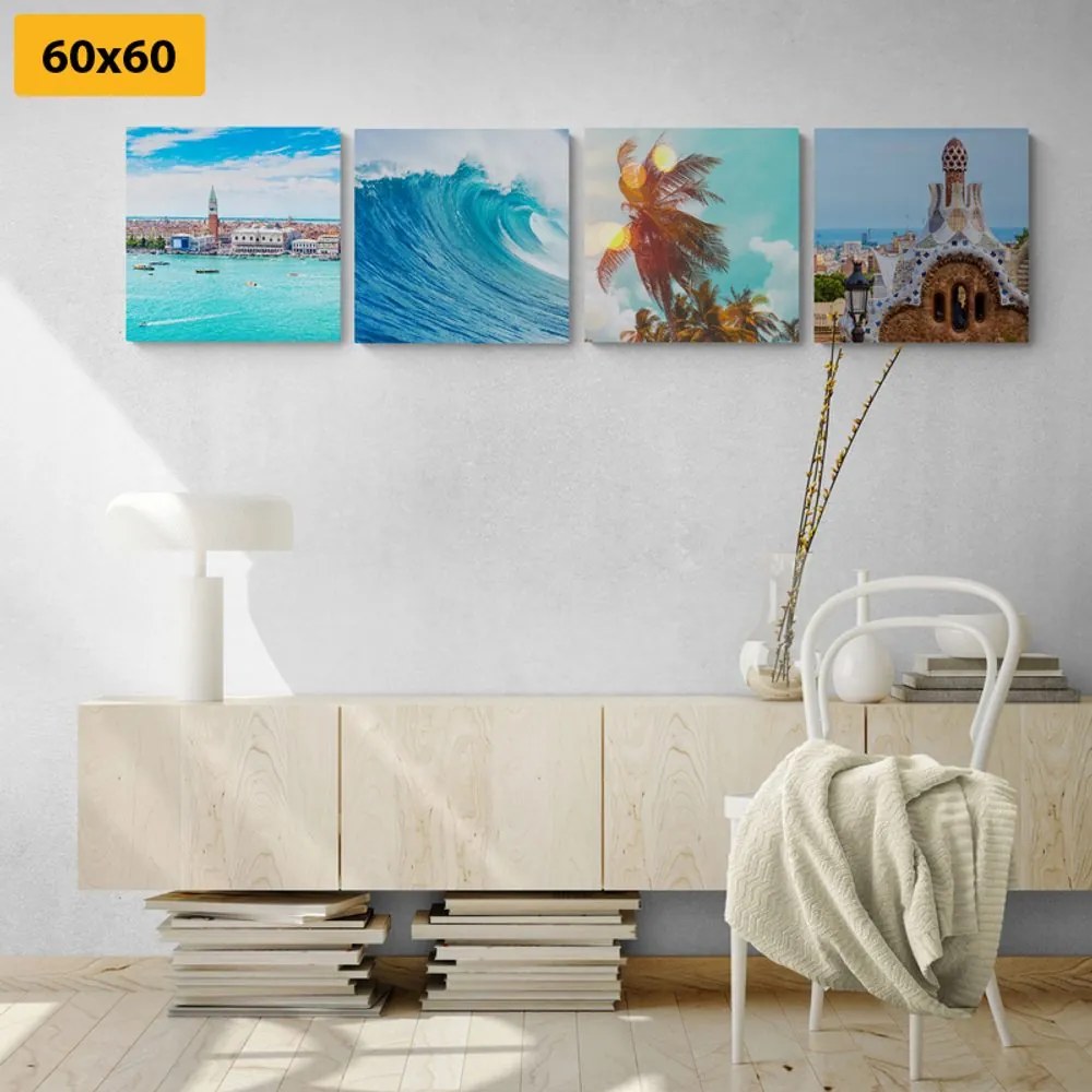 Set di quadri – Brezza del mare