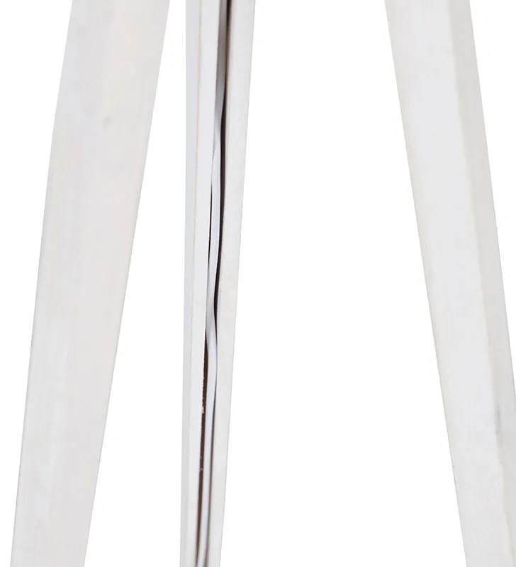 Lampada da terra rustica treppiede bianca - Tripod Classic