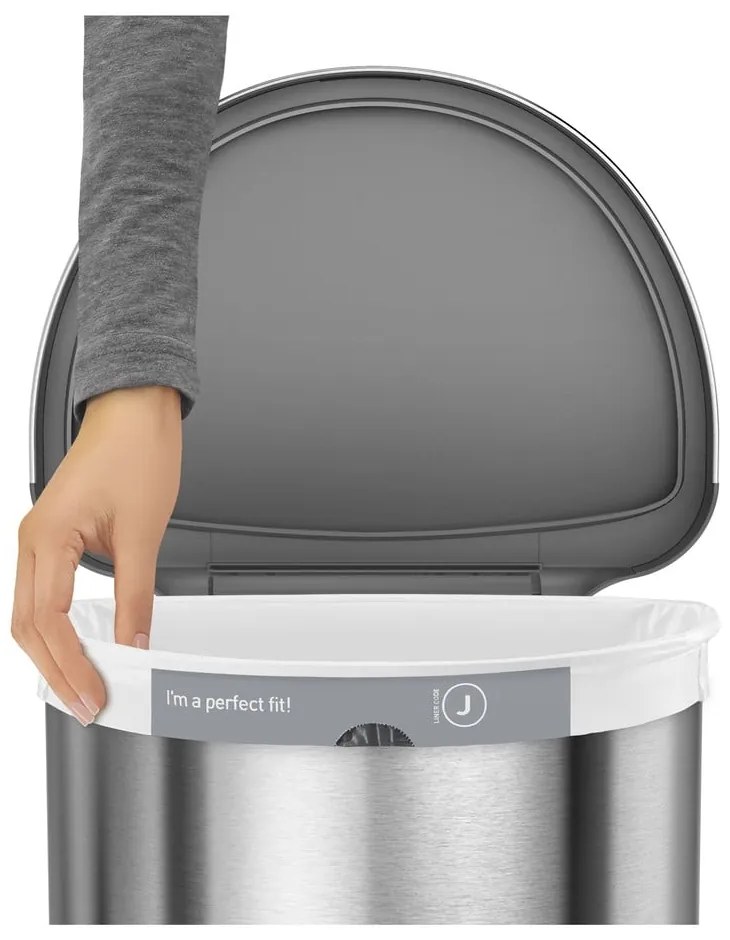 Portarifiuti touchless in acciaio inox da 45 l - simplehuman