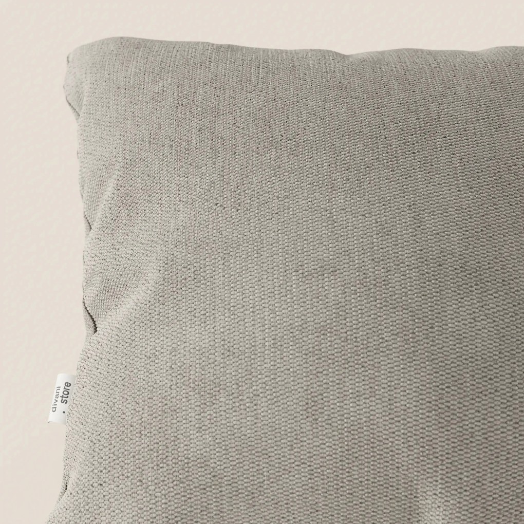 Miami cuscino disponibile in diversi colori realizzato in morbido tessuto impermeabile T14 tortora
