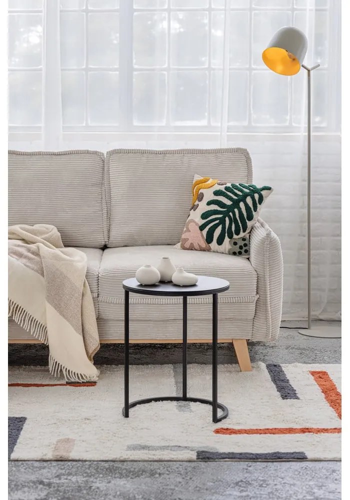 Divano letto variabile in velluto a coste beige divano ad angolo Tori - Bonami Selection