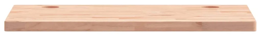 Piano scrivania 110x60x4 cm in legno massello di faggio