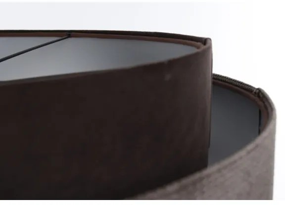 Lampadario a sospensione con filo DOBLO 1xE27/60W/230V marrone/argento d.60 cm