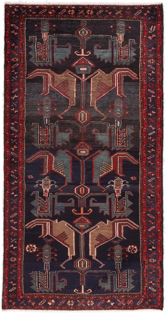 Hamedan Tappeto 110 x 210 (Iran) Annodato A Mano