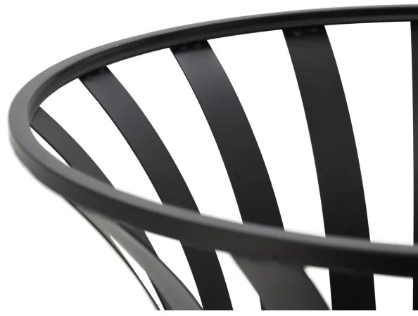 Griglia portatile a legna nero