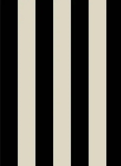 House of Hackney Carta da parati panoramica Mono Stripe - Off-Black & Oyster