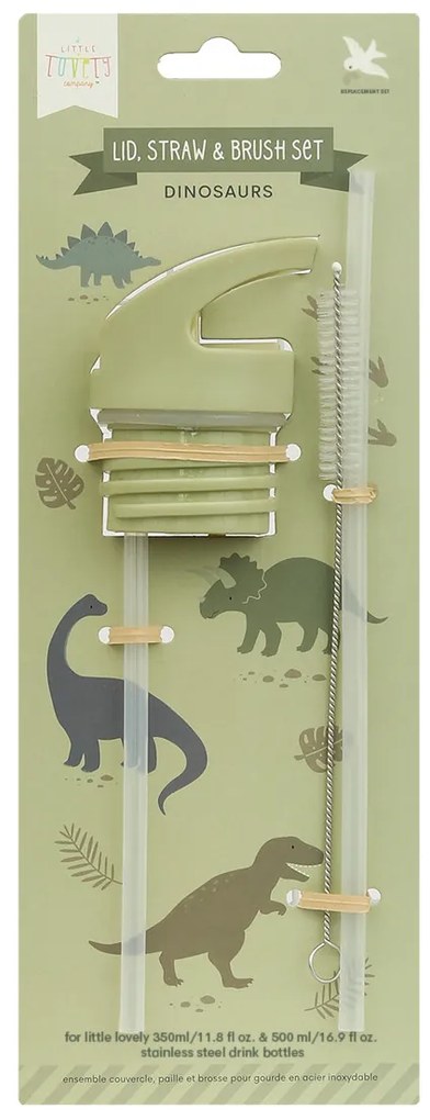 A Little Lovely Company - accessori per borraccia in acciaio inox - dinosauri