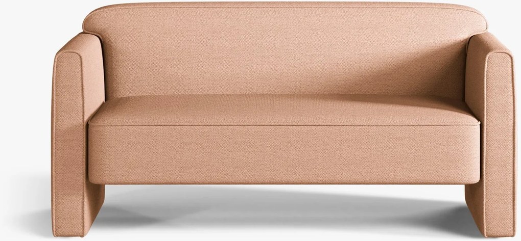 Divano Abby 2 posti in tessuto strutturato – 140x80x69 cm