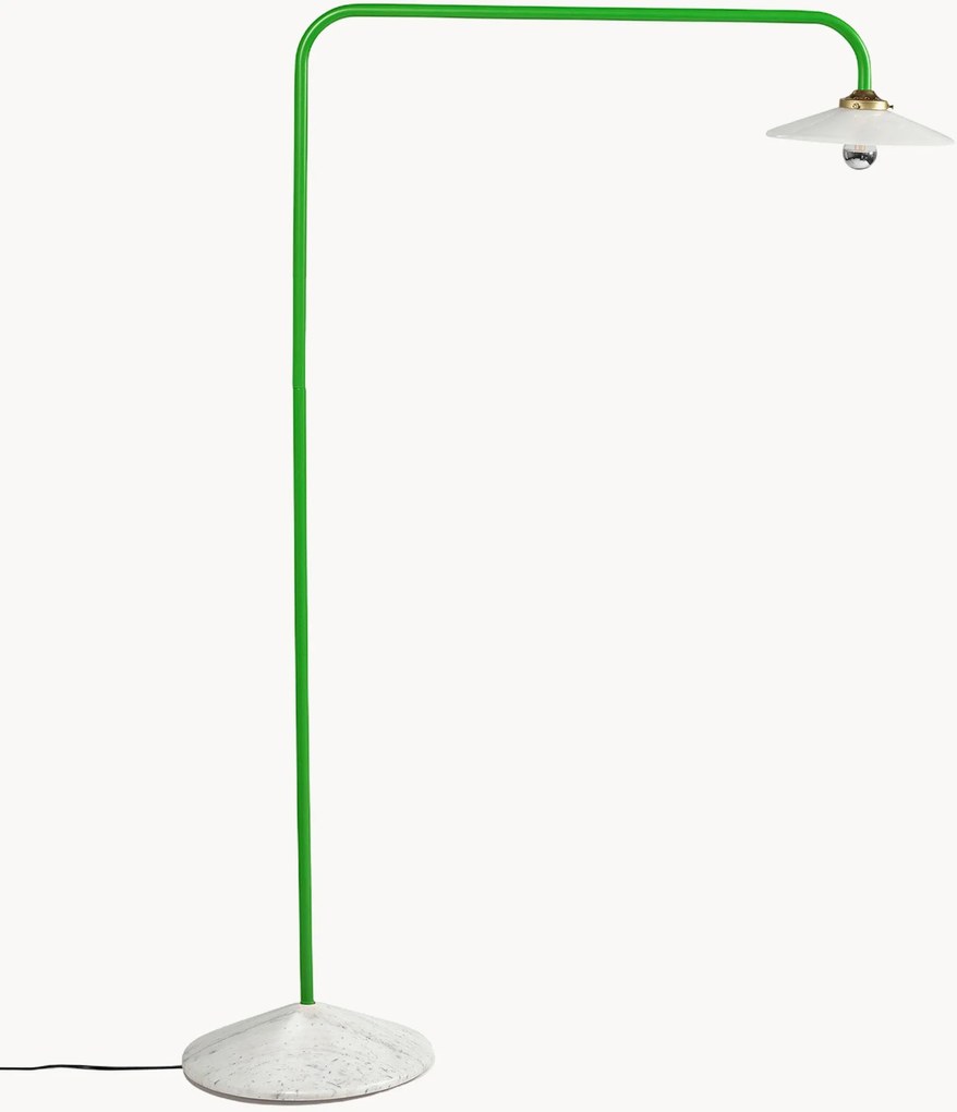 Lampada ad arco fatta a mano con base in marmo Moou