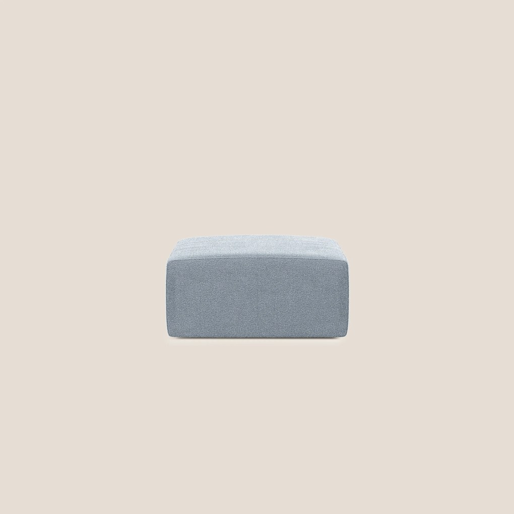 Nettuno modulo pouf in morbido tessuto bouclè T07 carta da zucchero