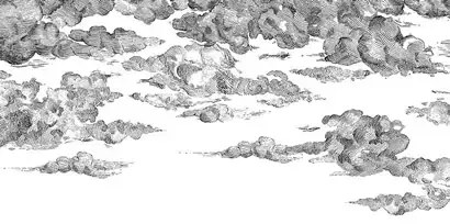 Tapete Cotton Skies von Rebel Walls - Black