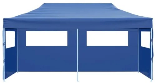 Tenda per Feste Pop-up Pieghevole Blu 3 x 6 m