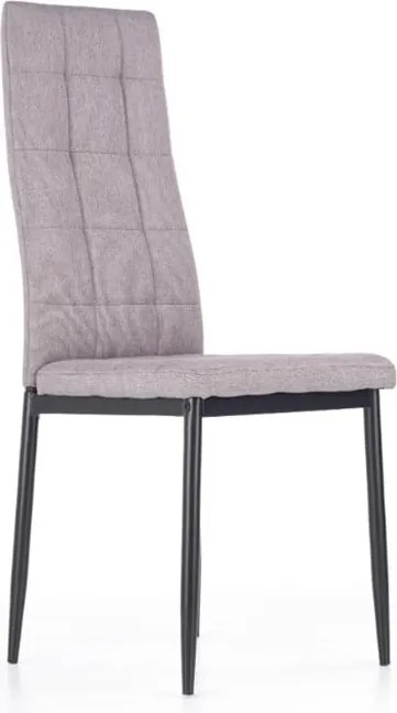 Sedia imbottita K292 grigio - H 98 cm