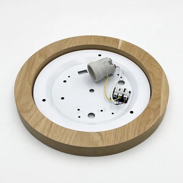 Brilagi - LED Plafoniera BELLADONNA 1xE27/15W/230V diametro 30 cm color crema/quercia