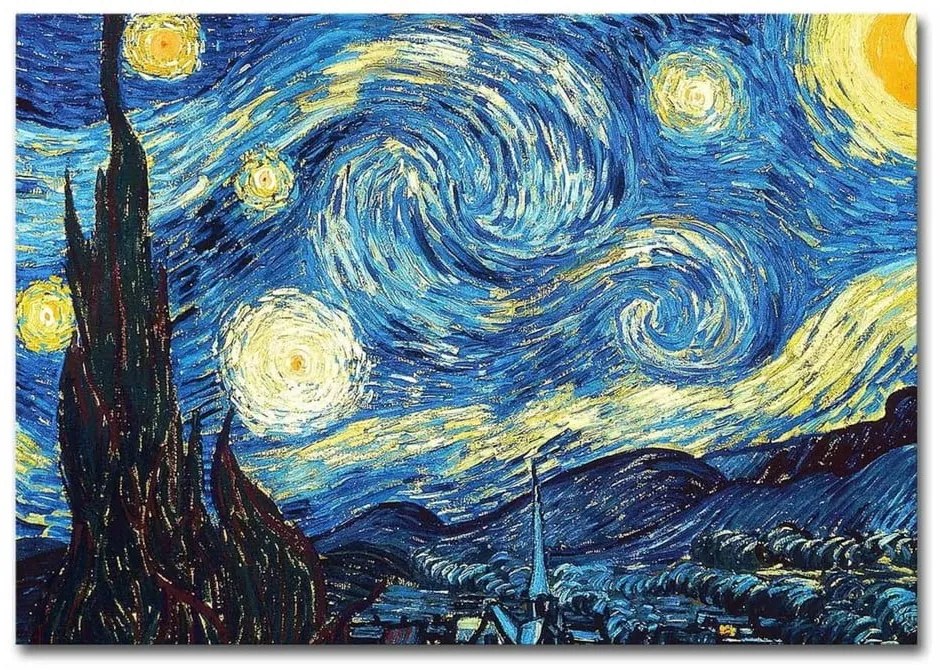 Riproduzione murale su tela, 100 x 70 cm Vincent Van Gogh - Wallity