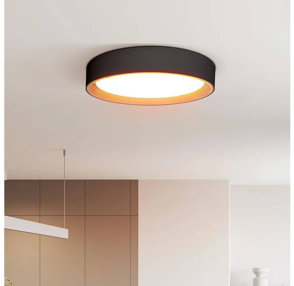 Solight WO8016 - Plafoniera LED dimmerabile LARIOS LED/48W/230V+RC diametro 39 cm nero