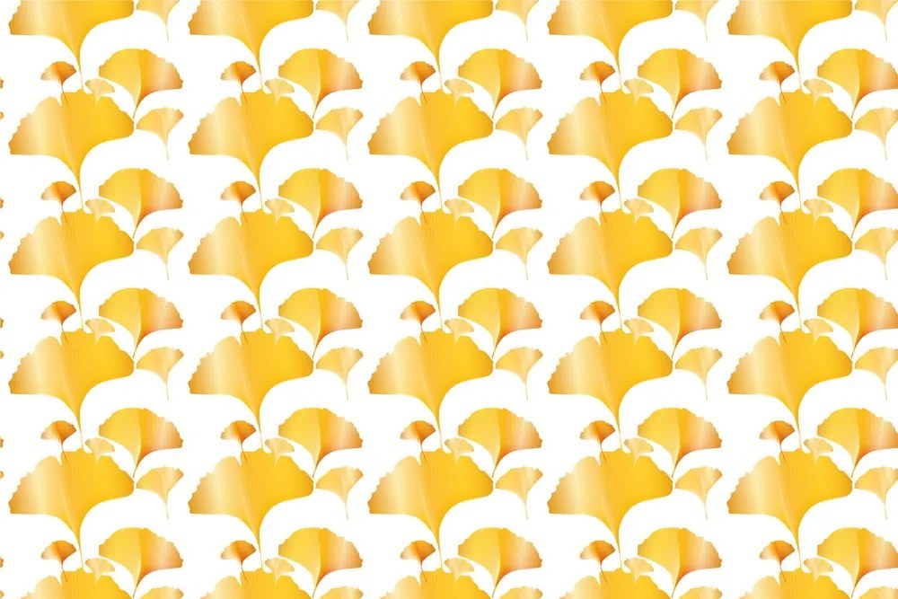 Carta da parati – Foglie d'oro