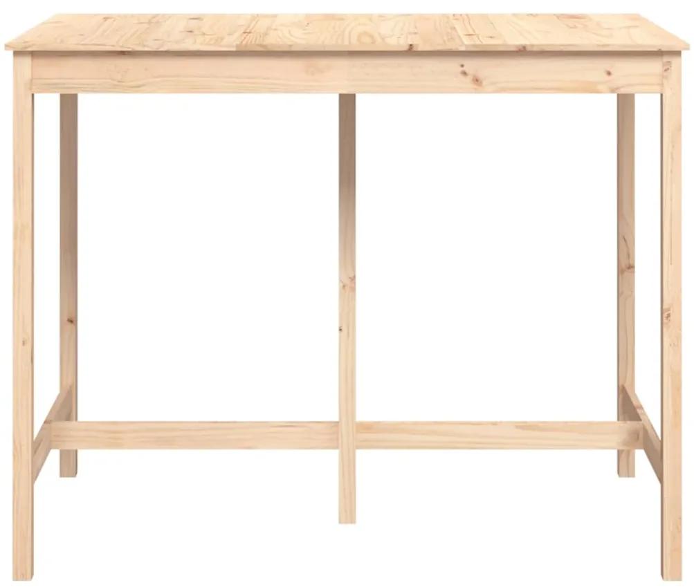 Tavolo da bar 140x80x110 cm in legno massello di pino