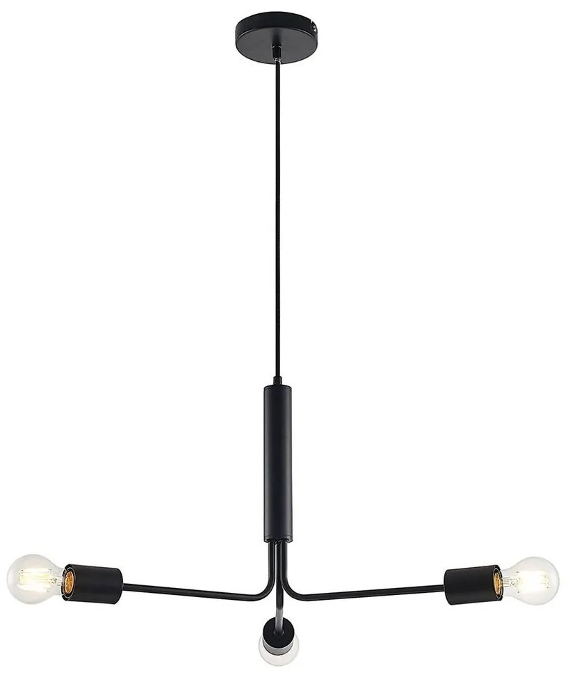 Lindby - Imonis 3 Lampada a Sospensione Nero Lindby