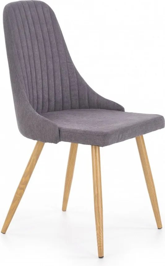 Sedia in tessuto K285 grigio scuro - H 85 cm