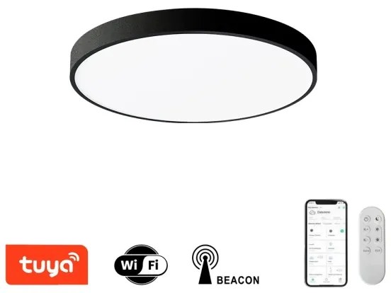 Immax NEO 07248L-Luce LED dimmerabile SEMPLICI 36W/230V Wi-Fi Tuya nero +RC