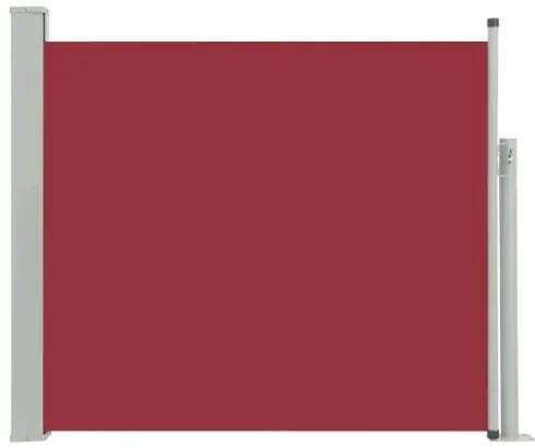 Tenda Laterale Retrattile per Patio 100x300 cm Rossa